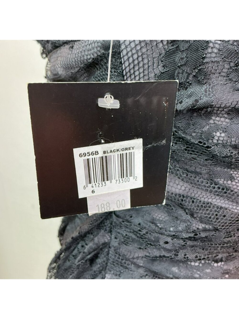 New Bloomingdale's Chequer Lace Sleeveless Cocktail Dress Womens 6 Black - Picture 11 of 12